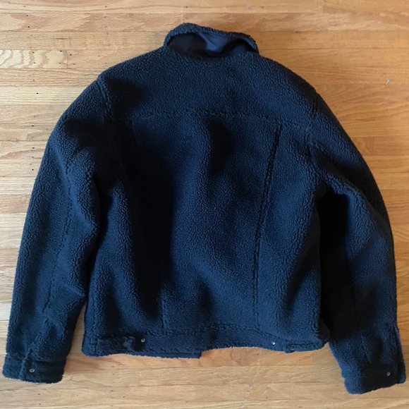 Levis Black Sherpa Jacket - Picture 3 of 3